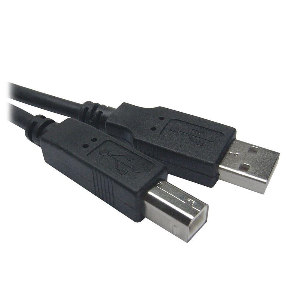 Cabo Usb 2.0 A Macho + B Macho 3 Metros Preto Plus Cable