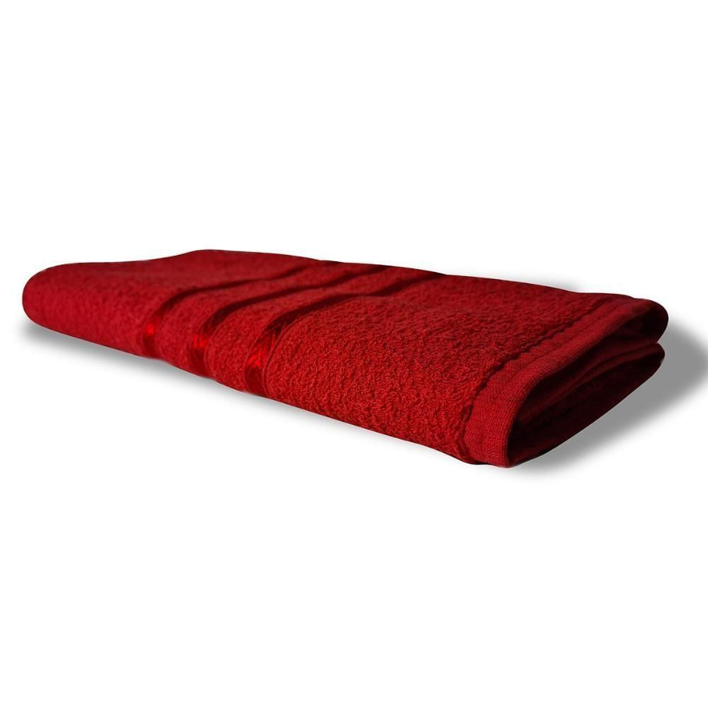 Toalha De Banho Grande Verona 100% Algodão 70x125cm Vermelho