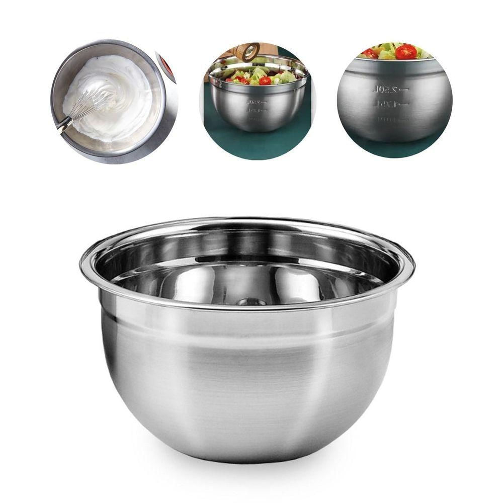 Tigela Mixing Bowl Aço Inox Multiuso Preparos Molho 30cm