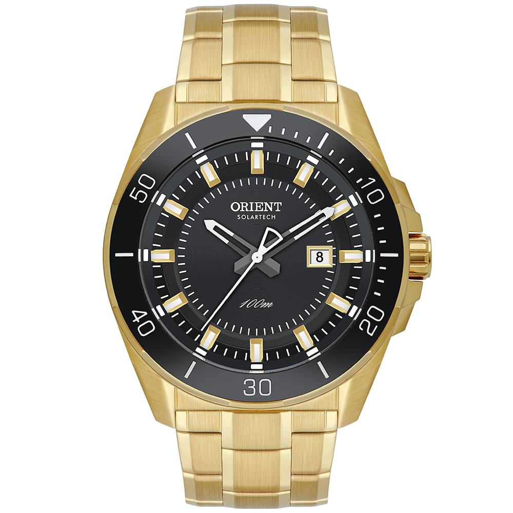 Relógio Orient Masculino Ref: Mgss1290 G1kx Solar Dourado
