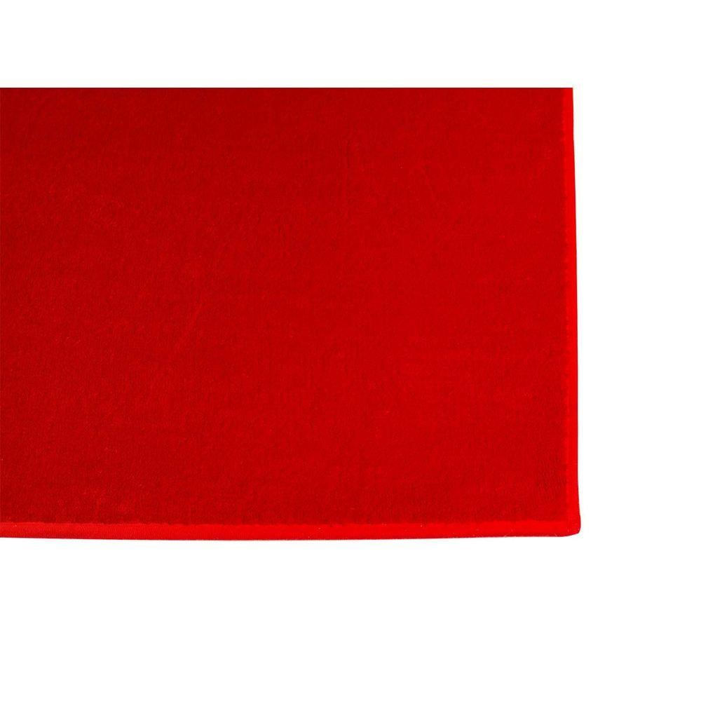 Tapete Sala Antiderrapante Carino 06 Vermelho 1,00x1,40m