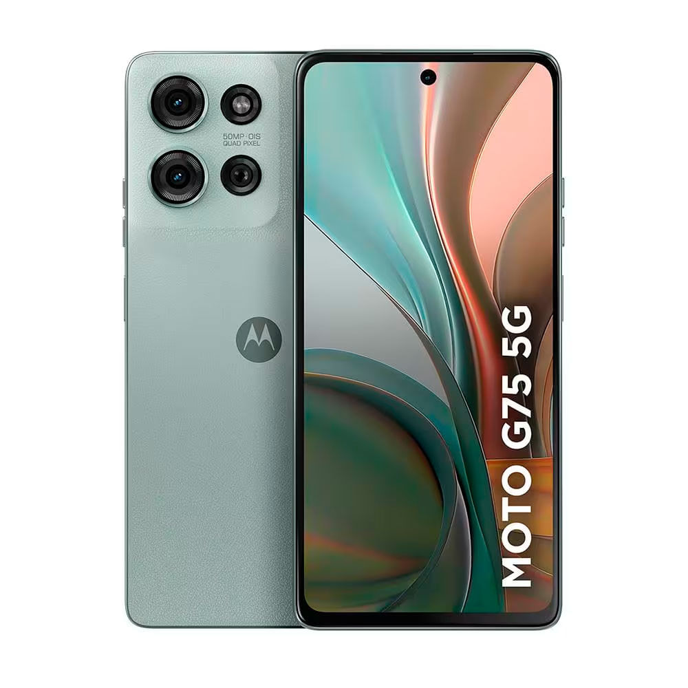 Smartphone Motorola Moto G75 5G 256GB 16GB RAM Boost Processador Octa-Core Câmera Traseira 50MP + 8MP Selfie de 16MP e Tela de 6.8 Polegadas