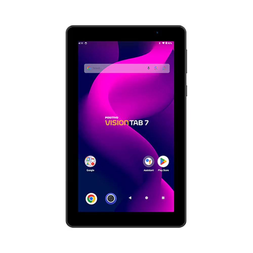 Tablet Positivo Vision Standart TAB 7 com Tela de 7, 64GB, 3GB RAM, Processador Octa Core e Android 14 Go Preto / Bivolt