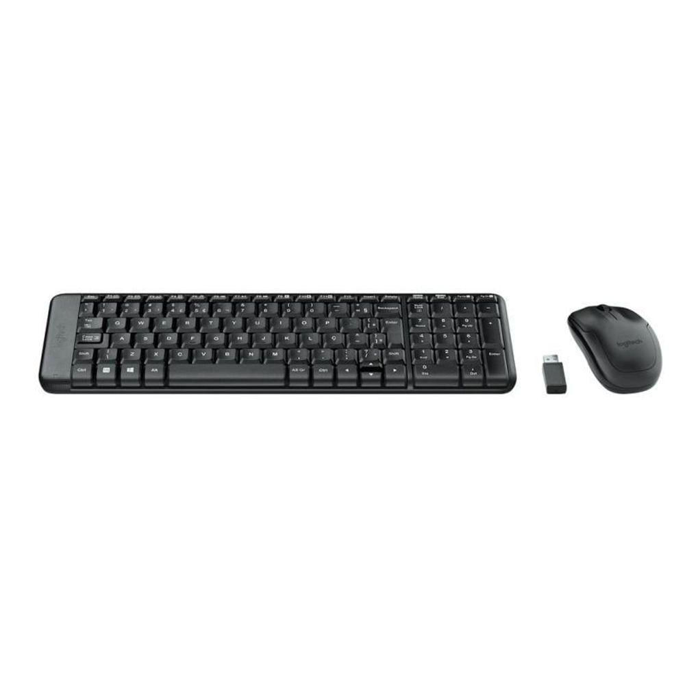 Kit Teclado E Mouse Sem Fio Logitech Mk220