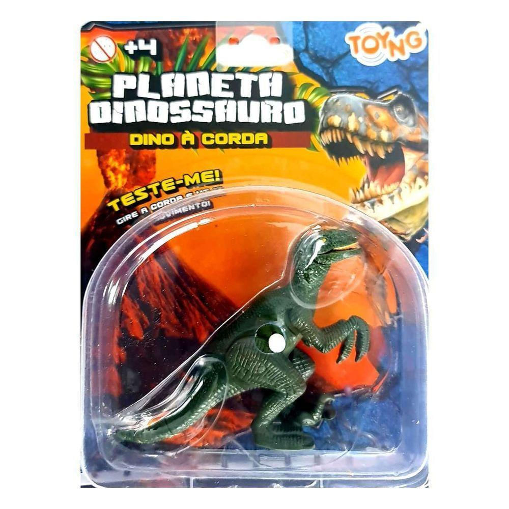 Brinquedo Planeta Dinossauro Dino à Corda Verde