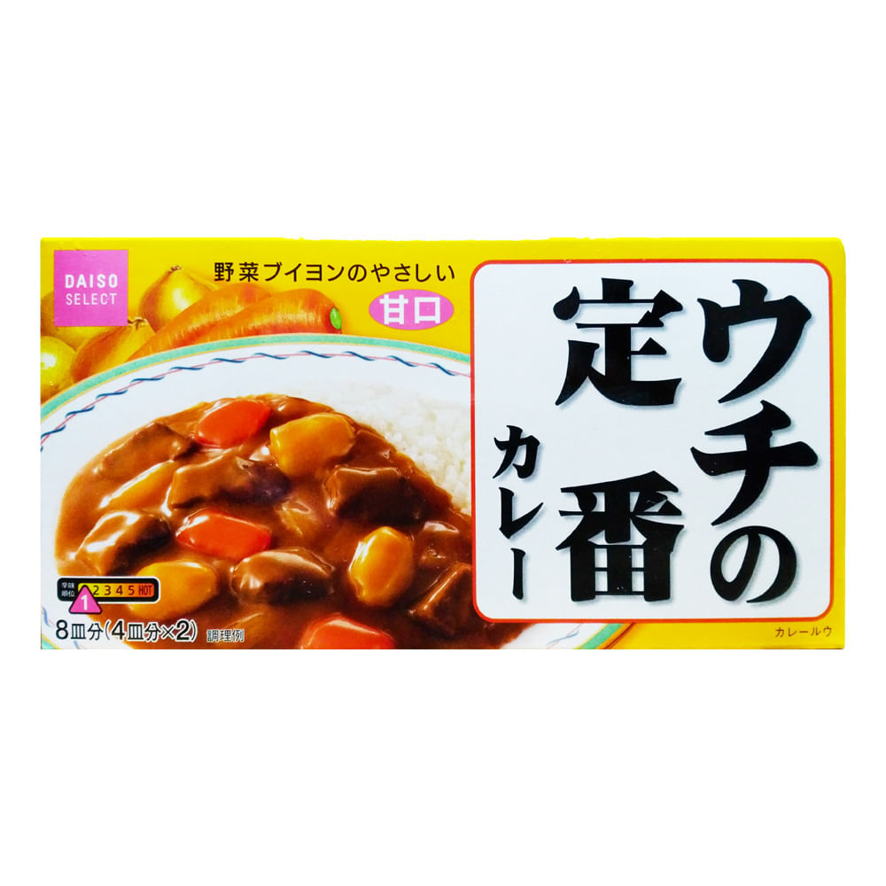 Tablete De Curry Japonês Daiso Select Adocicado 140g