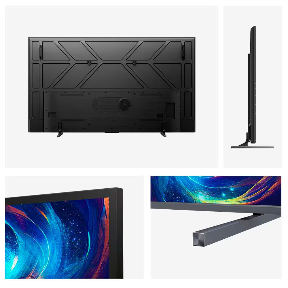 Smart TV 100 Polegadas Hisense Ultra HD 4K QLED Google TV com HDR10+ Dolby Atmos Modo Esporte Modo Jogo e Compatível com Alexa 144HZ 100U7N Preto / Bivolt