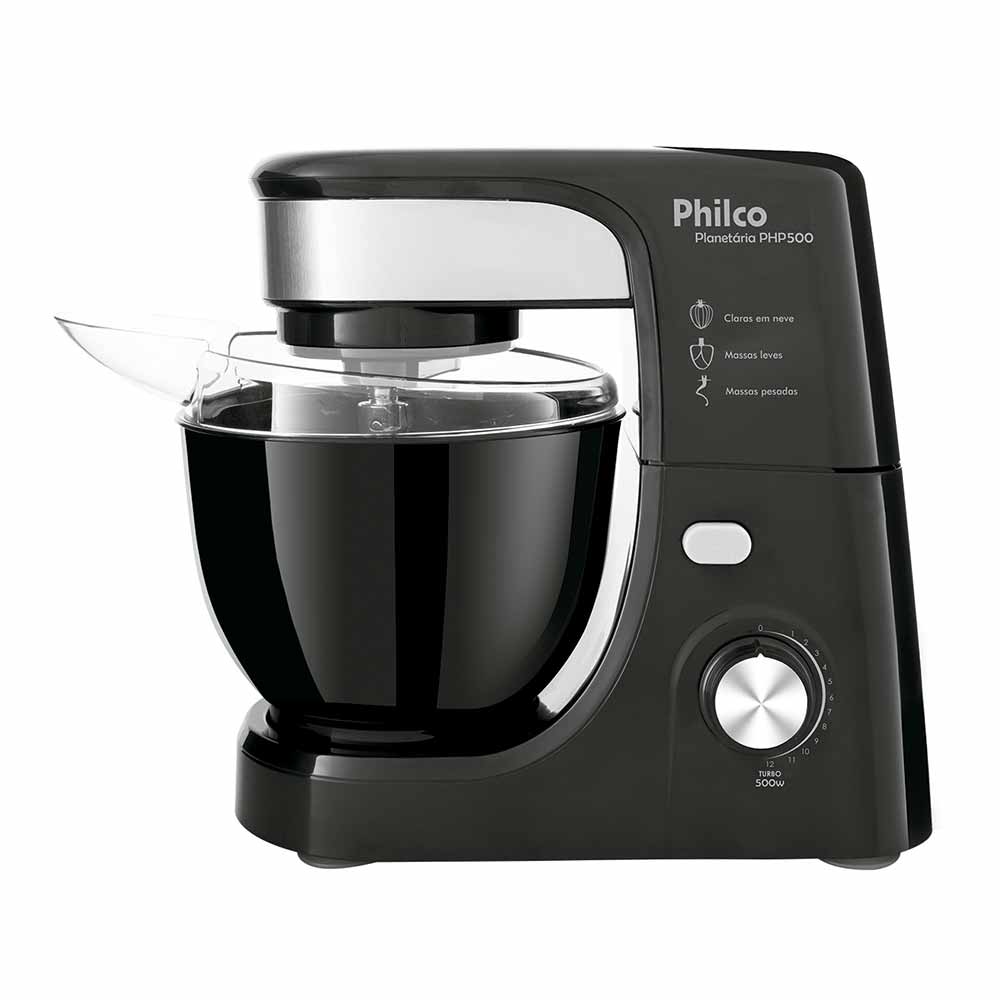 Batedeira Planetária Philco PHP500 Preta - 700W 127V