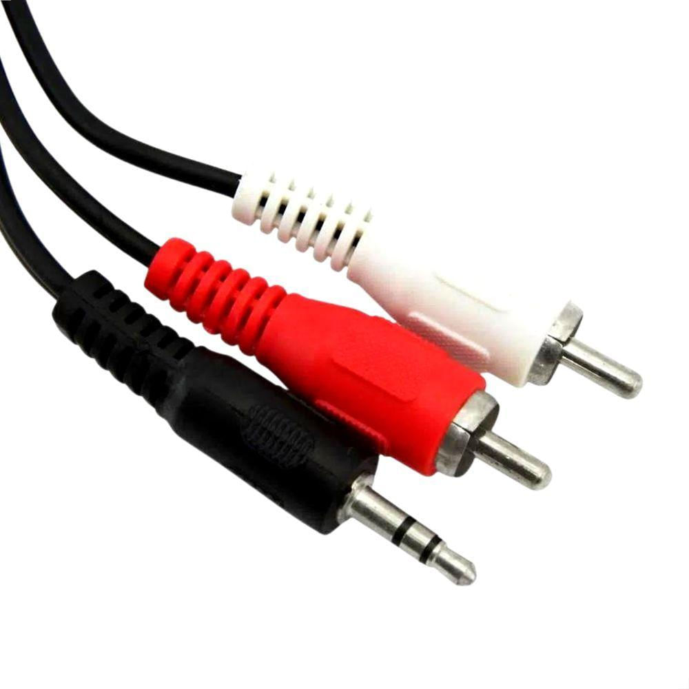 Cabo P2 Estereo Para 2 Rca - 25 Metros