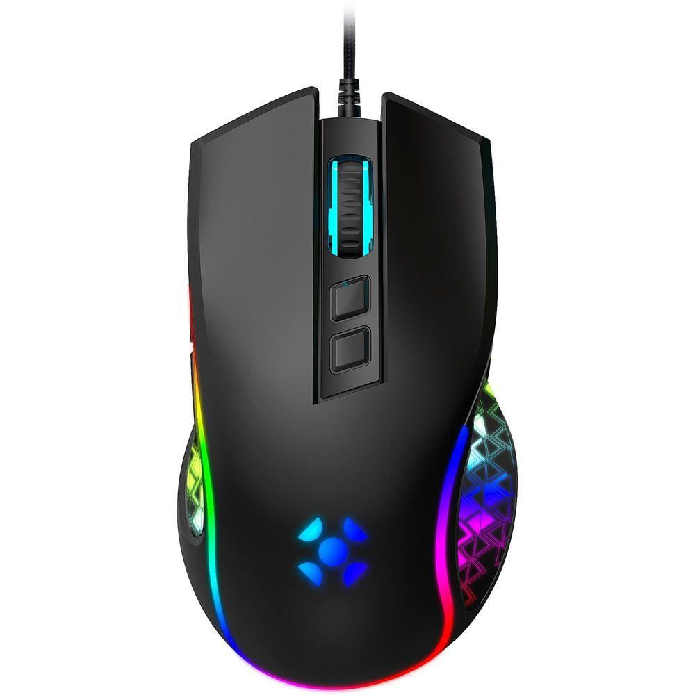 Mouse Gamer Fortrek Vickers New Edition 8000 Dpi Rgb Preto