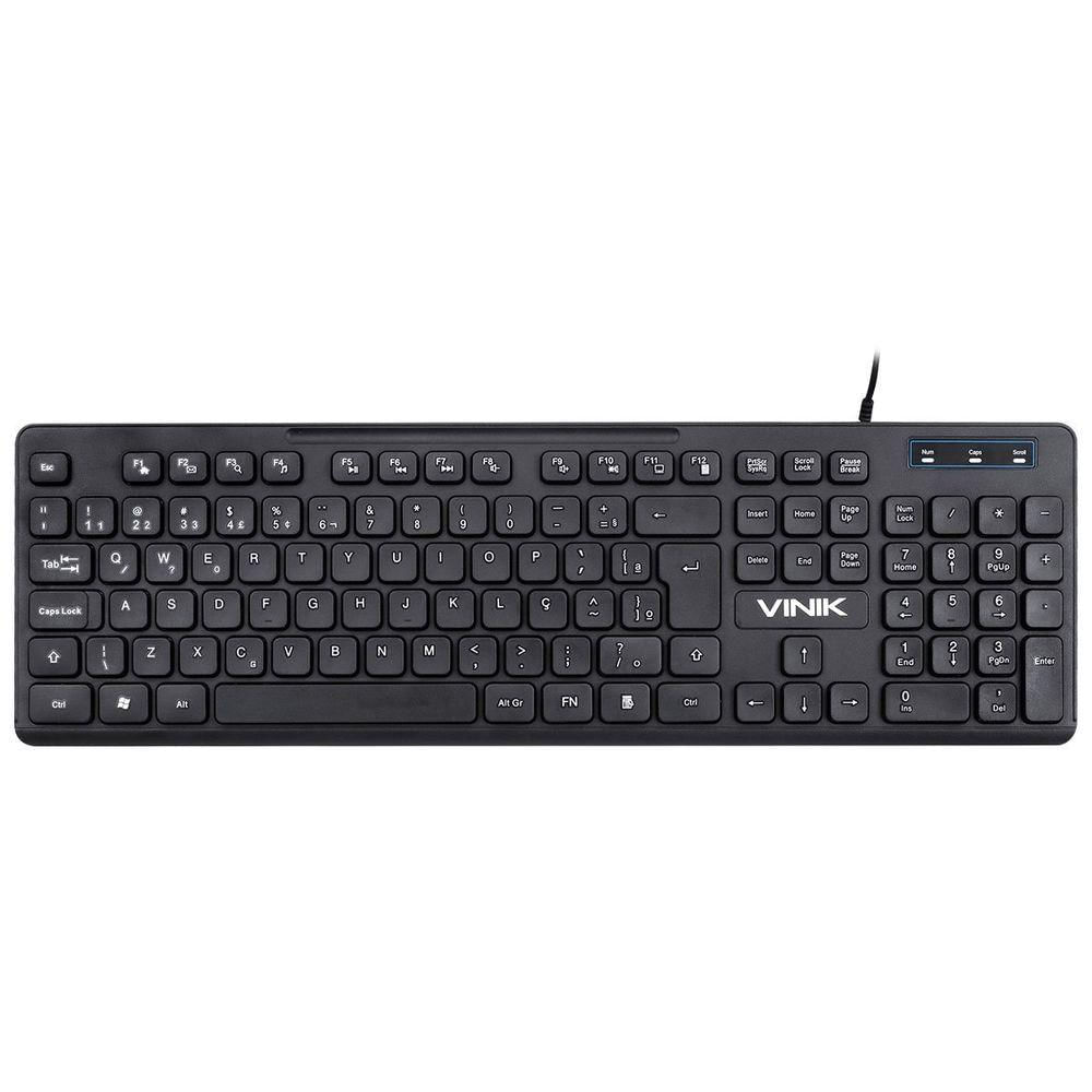 Teclado Usb Multimidia Slim Chocolate - Cabo 1.8m - Vinik - Tc100