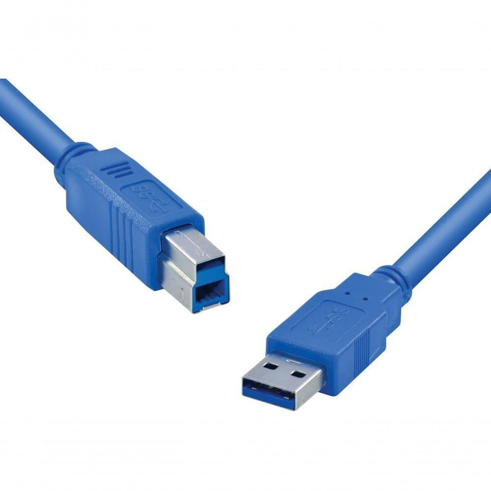 Cabo Usb Para Impressora 3.0 Usb A X Usb B 2m - U3ambm-2