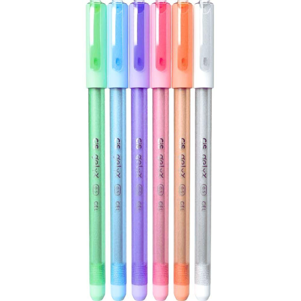 Caneta Gel Gelyx Cores Pastel 0.8mm Cis Laranja