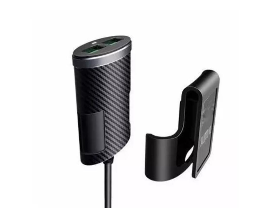 Carregador Veicular Com Extensor E 4 Entradas Usb