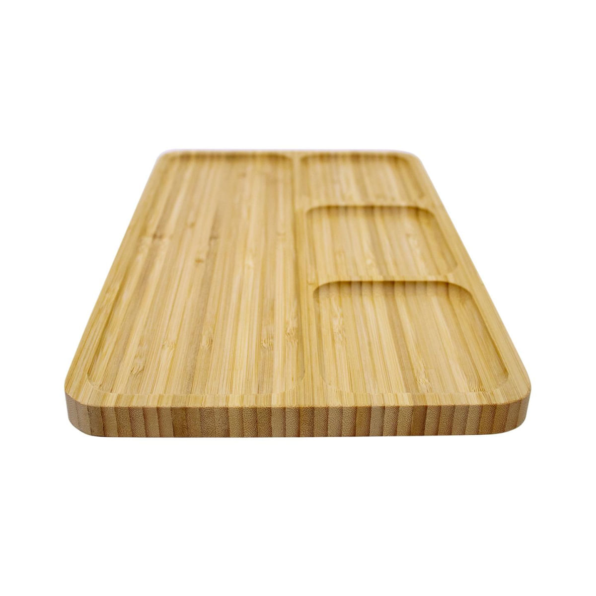 Bandeja Decorativa de Bambu para Petiscos Retangular 2x33x20 cm - D'Rossi