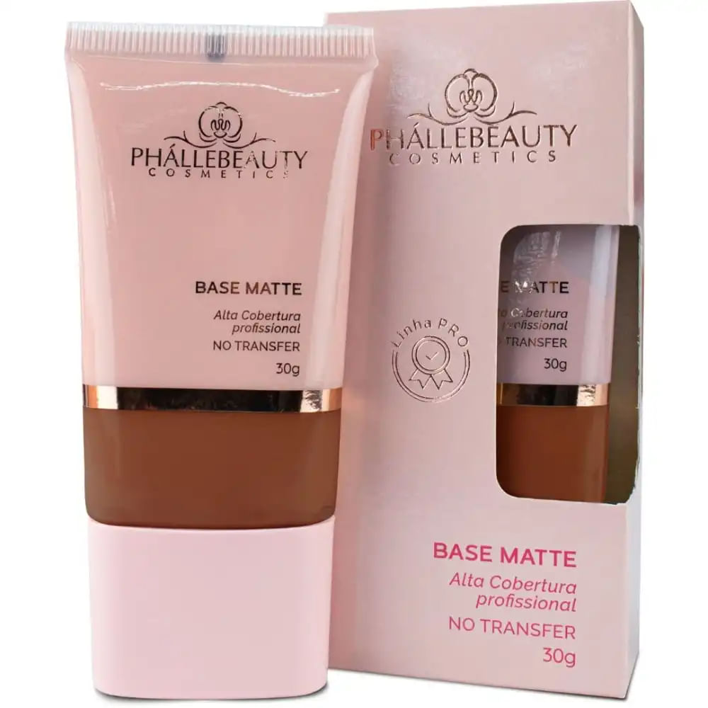 Base Matte Alta Cobertura 8 Phallebeauty 30G