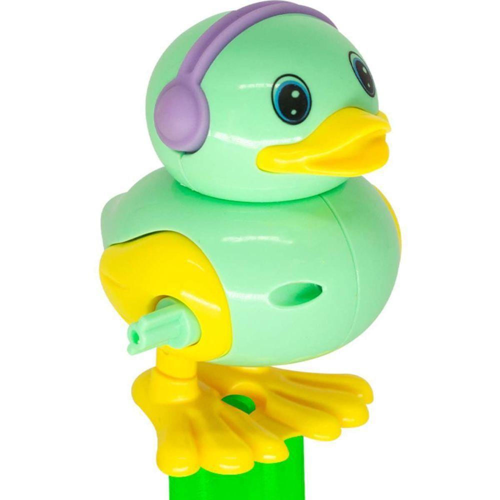 Brinquedo Pato Pula Pula Movido à Corda Variação Verde