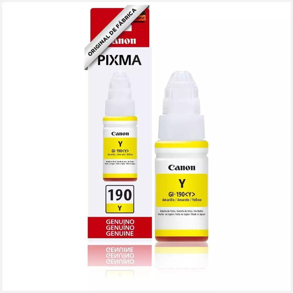 Refil Tinta Impressora Canon G190 Gi190 Amarelo Gi-190 Original