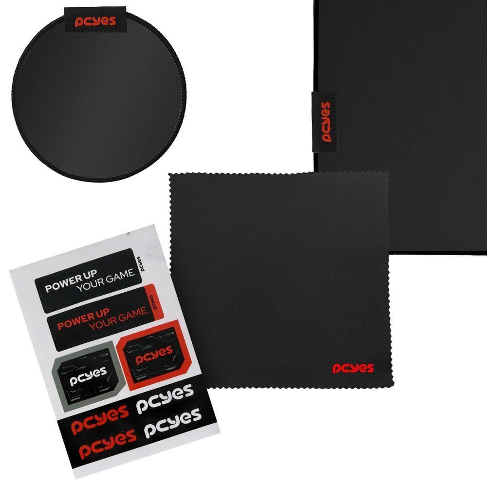 Mouse Pad Gamer Pcyes Obsidian G2d 500x400mm Tecido Com Infusão De Vidro Pempg2d