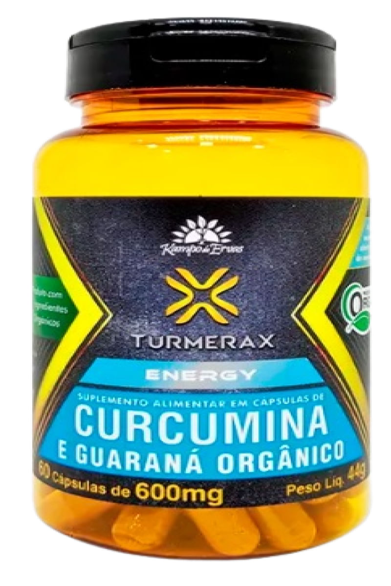 Turmerax Energy Orgânico Kampo de Ervas 60 Cápsulas 600mg