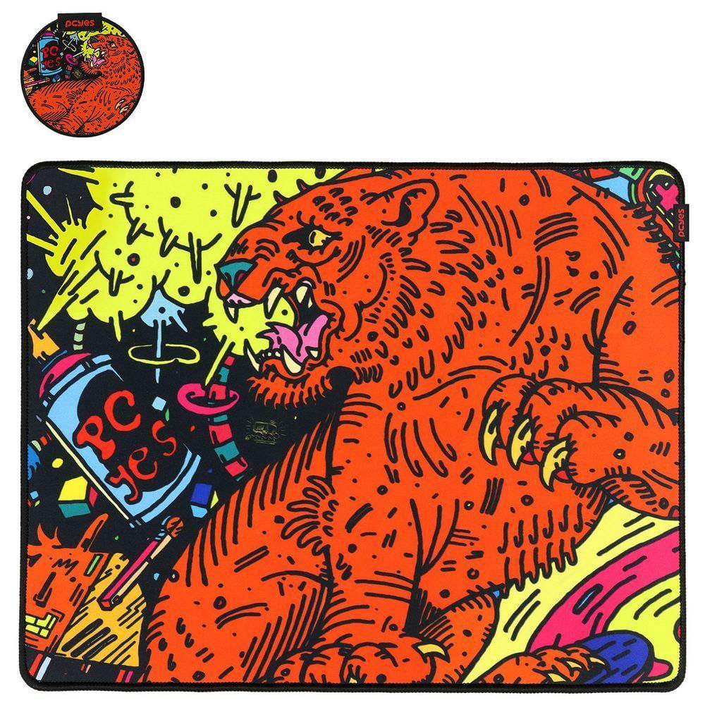 Mouse Pad Gamer Tiger Medium 500 X 400mm Pcyes Pmt50x40