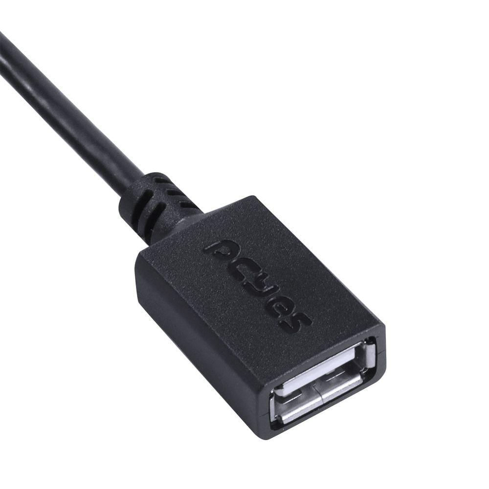 Adaptador Otg Micro Usb Para Usb 2.0 15cm Preto Conexão Com Celulares Smartphones Tablets - Pamup-15