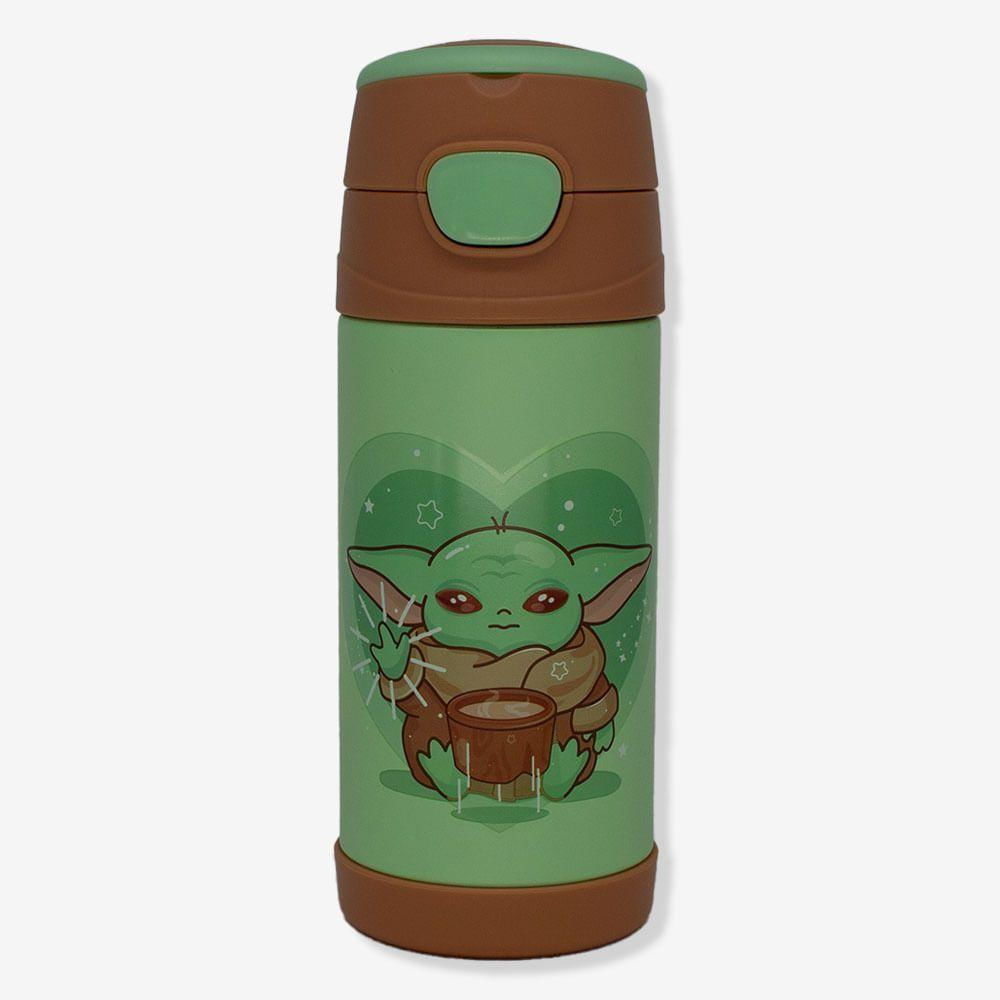 Garrafa Térmica Infantil Top Handle Baby Yoda Star Wars