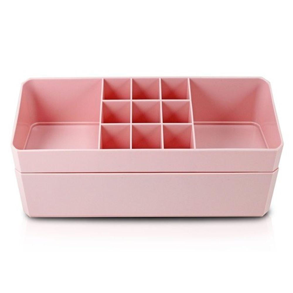 Organizador De Maquiagem, Porta Jóias De 2 Andares Linha Loft Black Friday Rosa