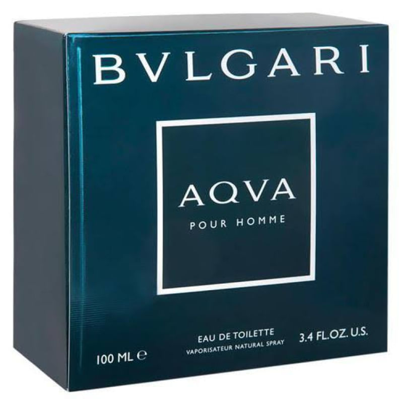 Aqva Pour Homme BVLGARI Perfume Masculino Eau de Toilette 100ml Importado 100ml / Incolor