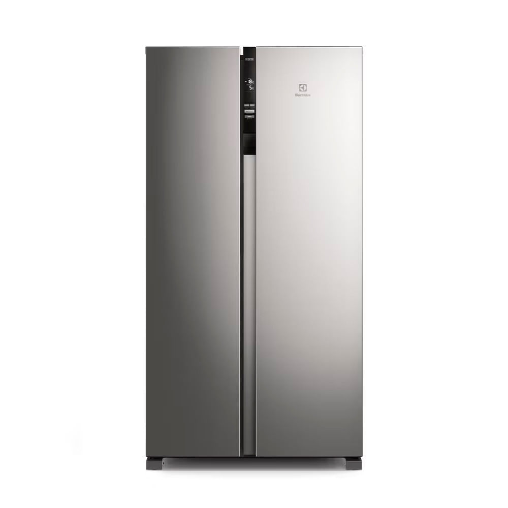 Geladeira Electrolux Frost Free Side By Side 435L IS4S com Tecnologia AutoSense, Painel Digital e Turbo Freezer Inox / 110V