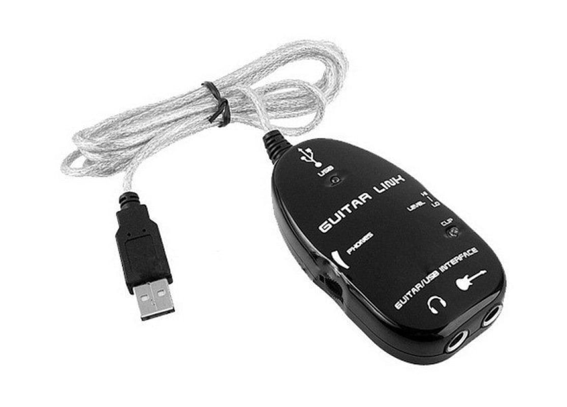 Guitar Link Usb - Preto - Adaptador De Guitarra Para Pc