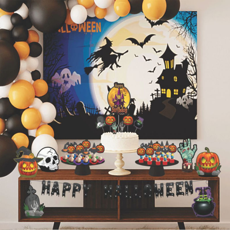 Kit Festa Facil Halloween Em Eva Licenciado