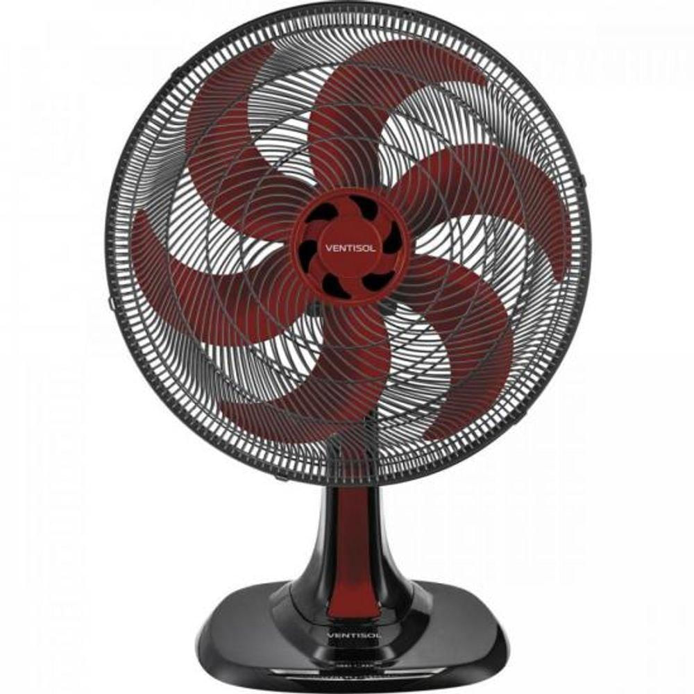 Ventilador De Mesa Ventisol Turbo 6 40cm Vermelho 127V