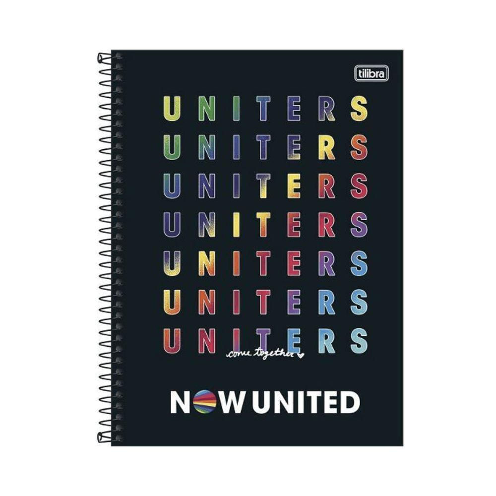 Caderno Espiral Capa Dura 10x1 - 160 Folhas - Now United - Tilibra