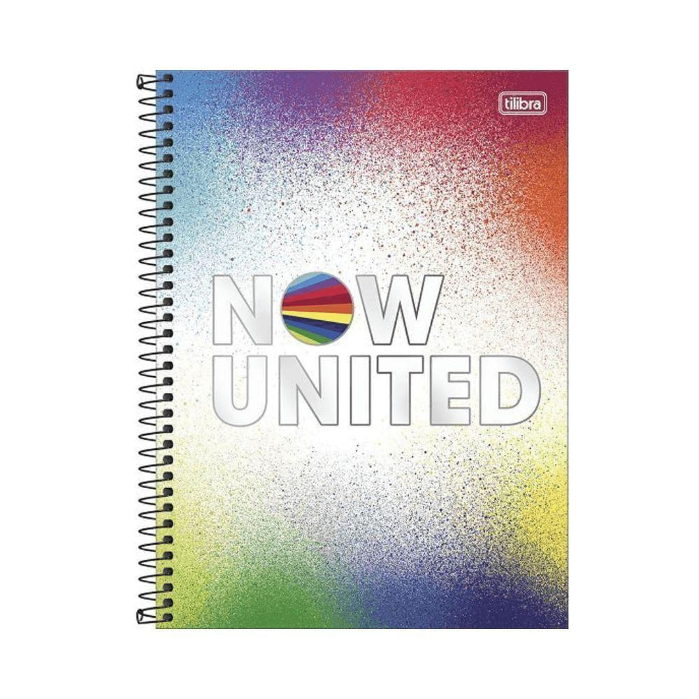 Caderno Espiral Capa Dura 10x1 - 160 Folhas - Now United - Tilibra