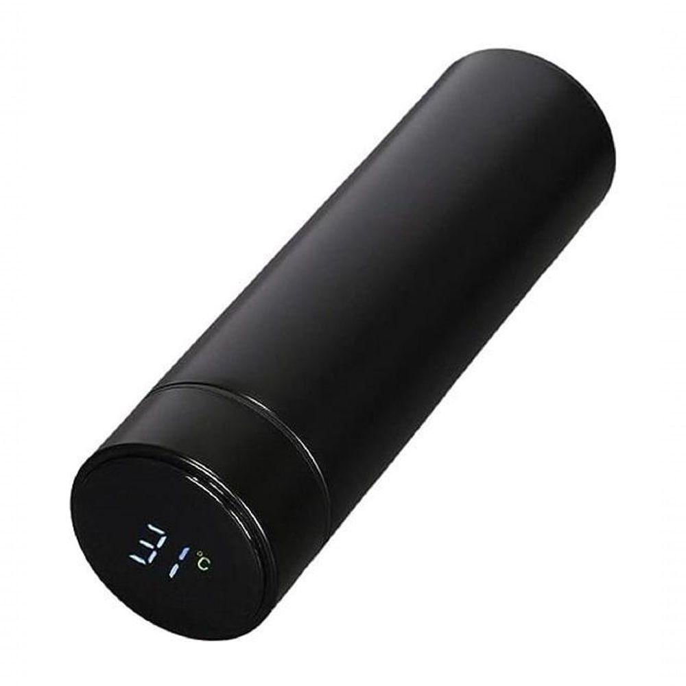 Garrafa Térmica Com Sensor De Temperatura Em Led Inoxidável