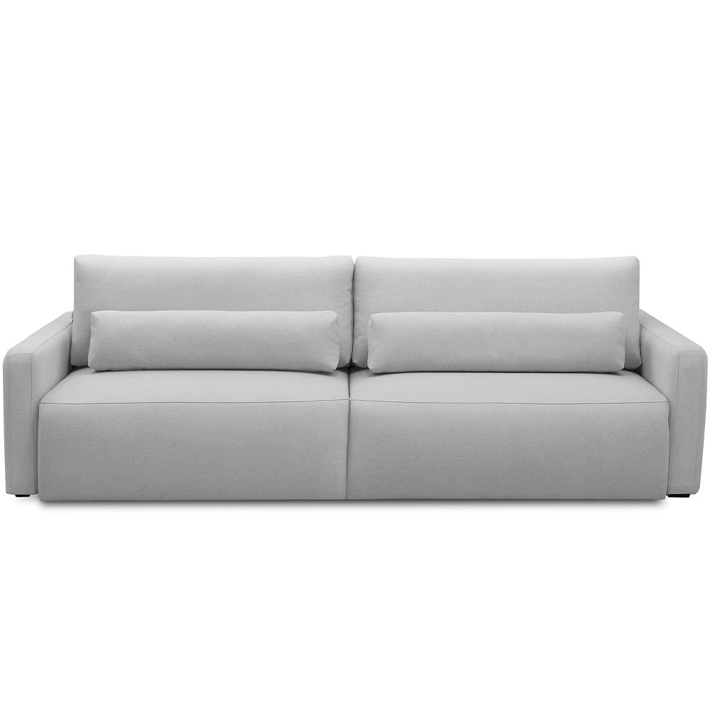 Sofá Retrátil Reclinável Para Sala de Estar Living 240cm Sevilha F04 Bouclê Cinza - Lyam Decor