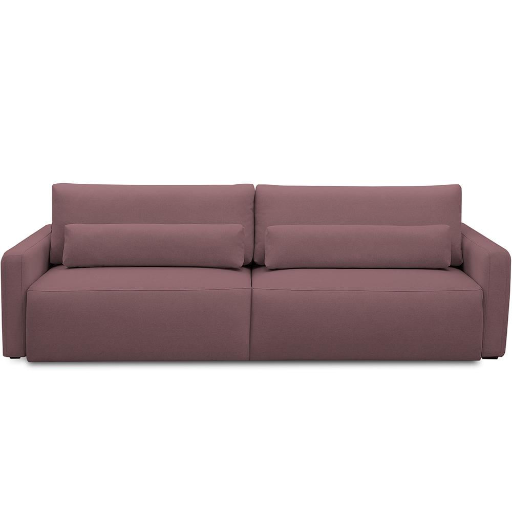 Sofá Retrátil Reclinável Para Sala de Estar Living 270cm Sevilha F04 Veludo Lilás - Lyam Decor