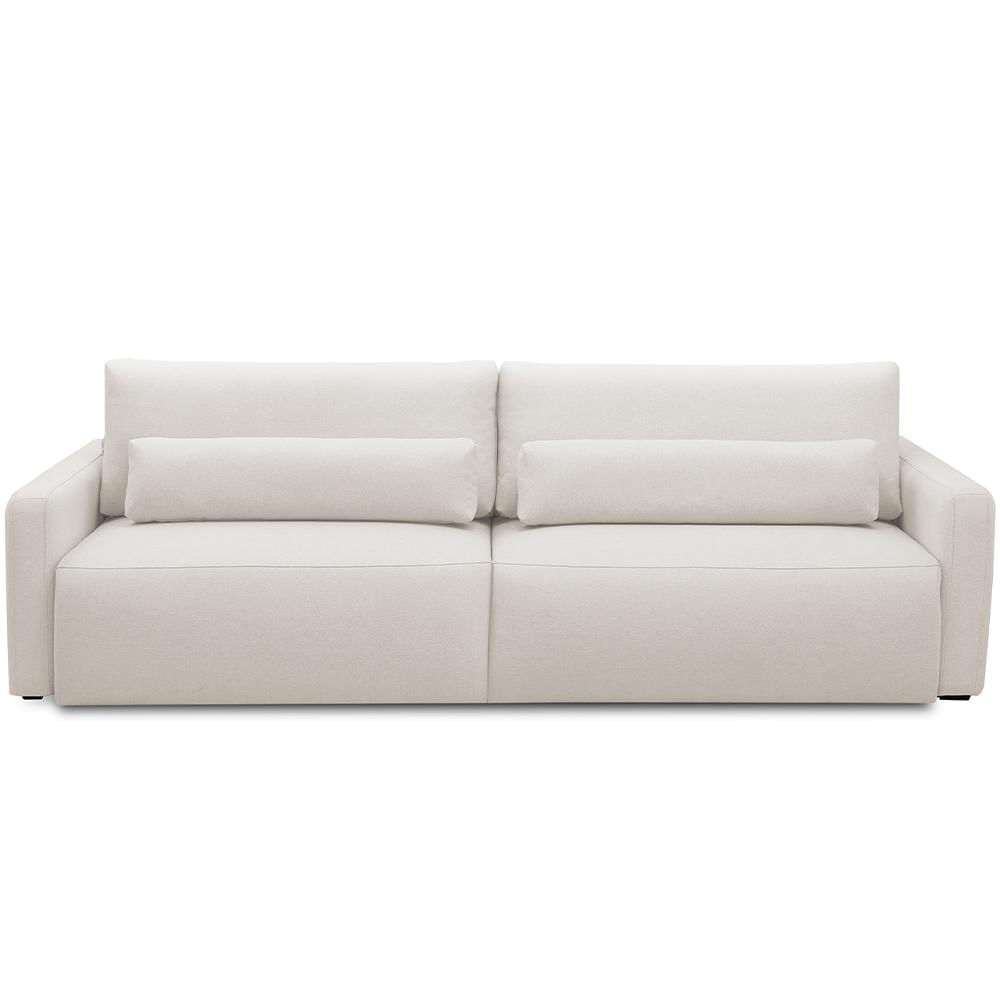 Sofá Retrátil Reclinável Para Sala de Estar Living 240cm Sevilha F04 Bouclê Cru - Lyam Decor