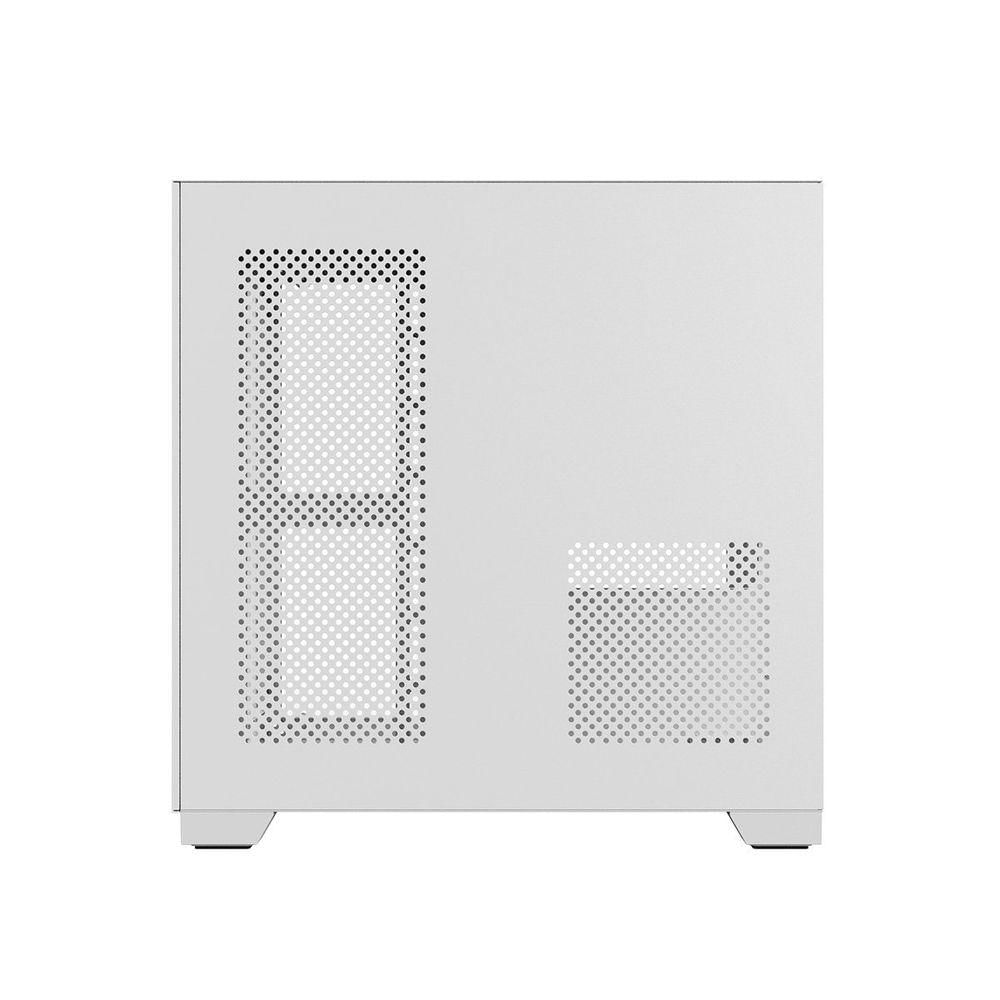 Gabinete Gamer Forcefield White Ghost - Frontal E Lateral Em Vidro - Pcyes - Gffwgp