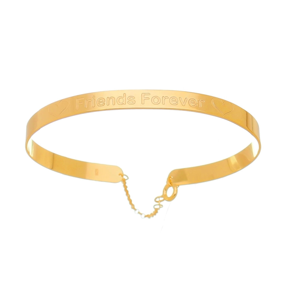 Bracelete Friends Forever em Prata com e Ouro Coleção Best Friends