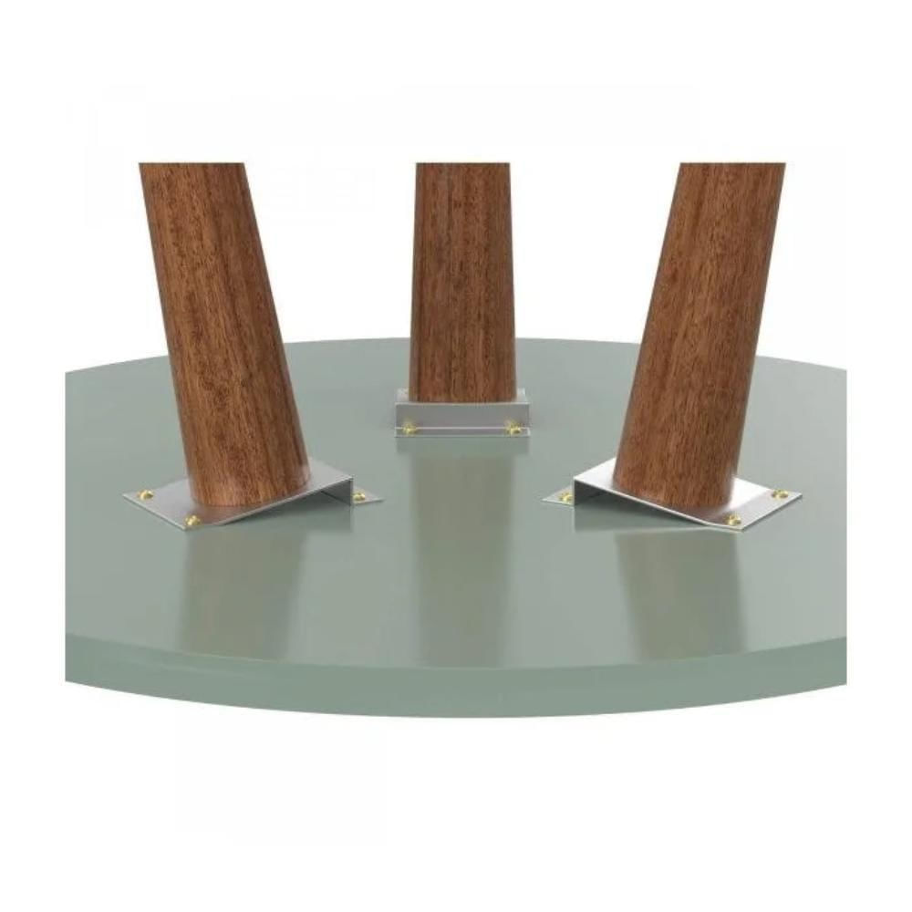 Mesa De Centro Leggs Bellagio 67cm Verde