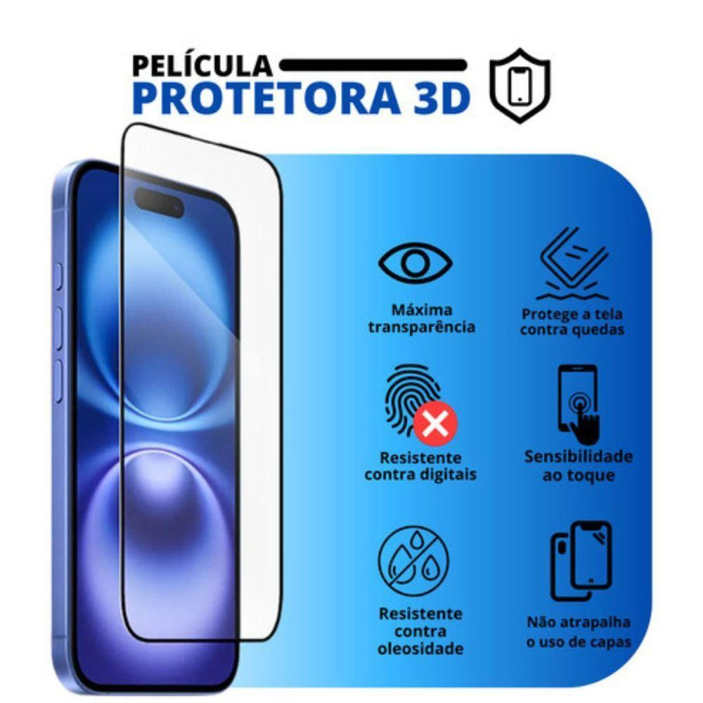 Capa Para Iphone 16 Pro Max + Película 3d Privacidade