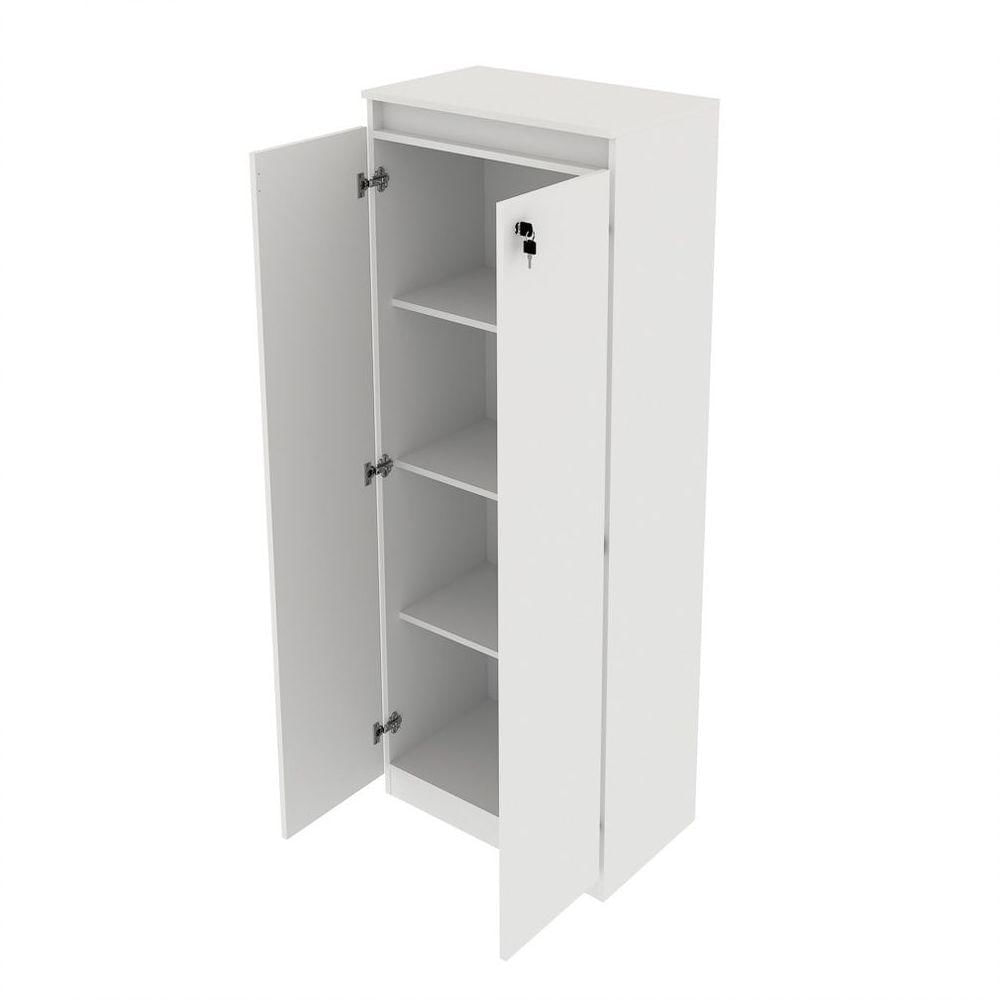 Armário Alto Para Escritório 2 Portas Me4151 Branco