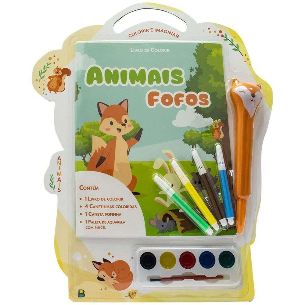 Coleção Colorir E Imaginar Animais Fofos