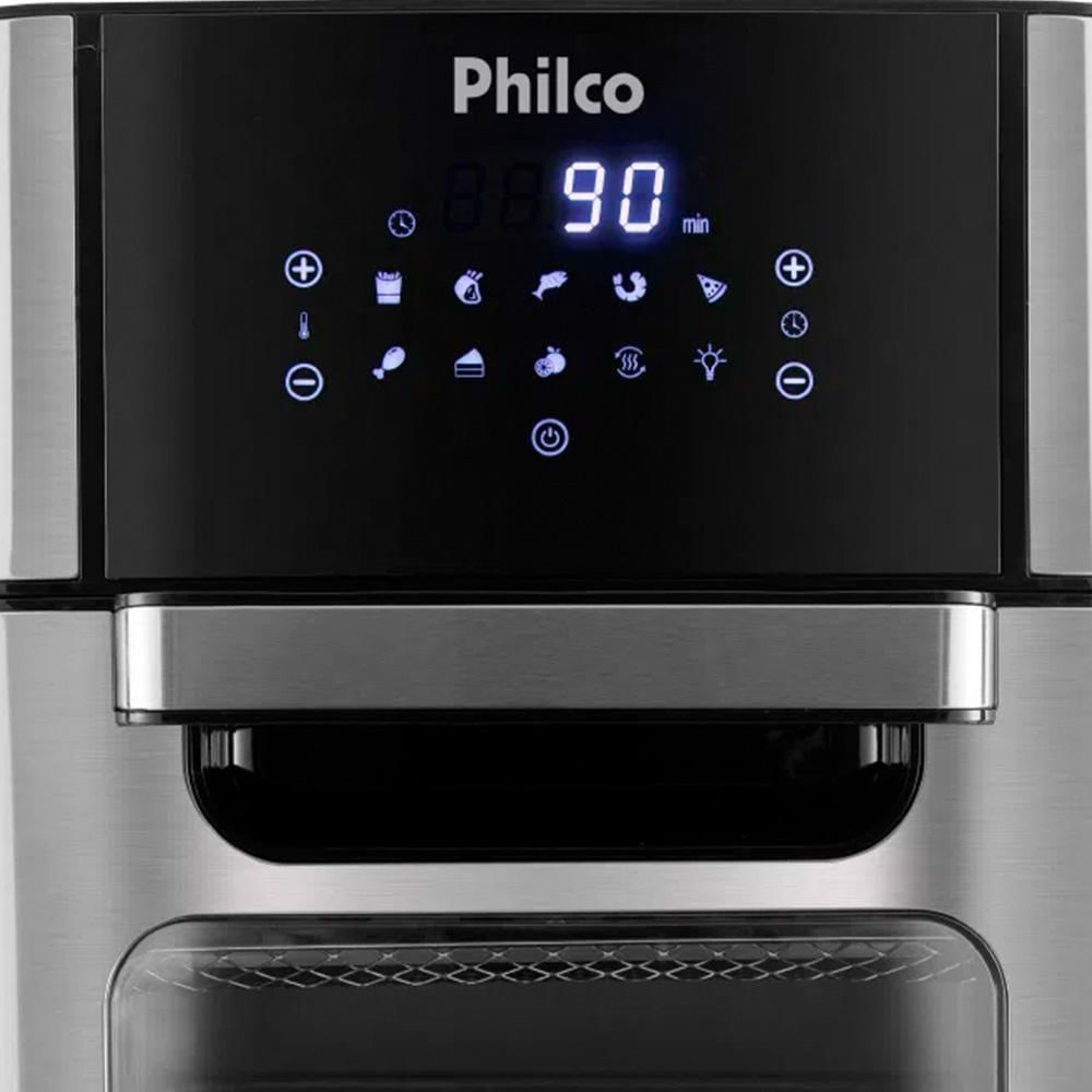 Fritadeira Air Fryer 2 Em 1 Com 12 Litros, Philco Preta 127v 110