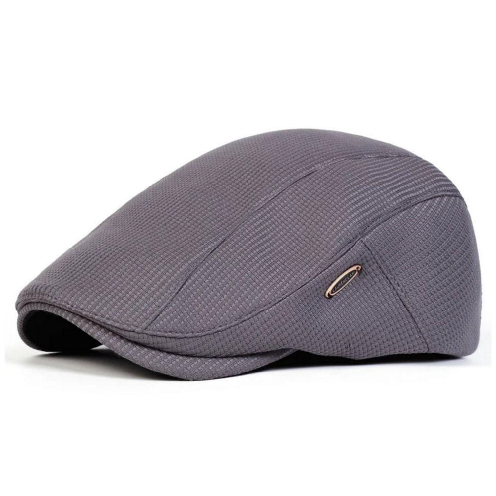 Boina Masculina Lisa Britânica Moda Primavera E Outono Casual Cinza