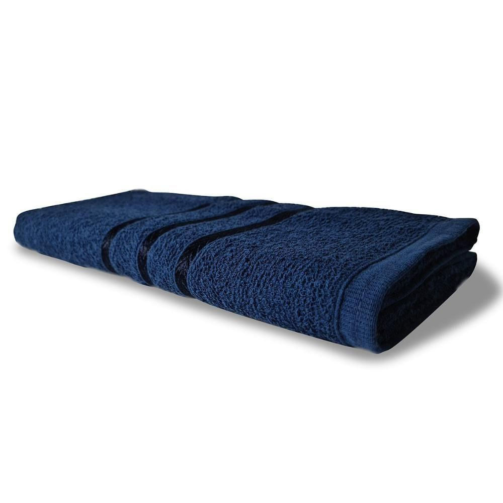 Toalha De Rosto Grande Verona 230g m² 100% Algodão 45x70 Cm Azul Marinho