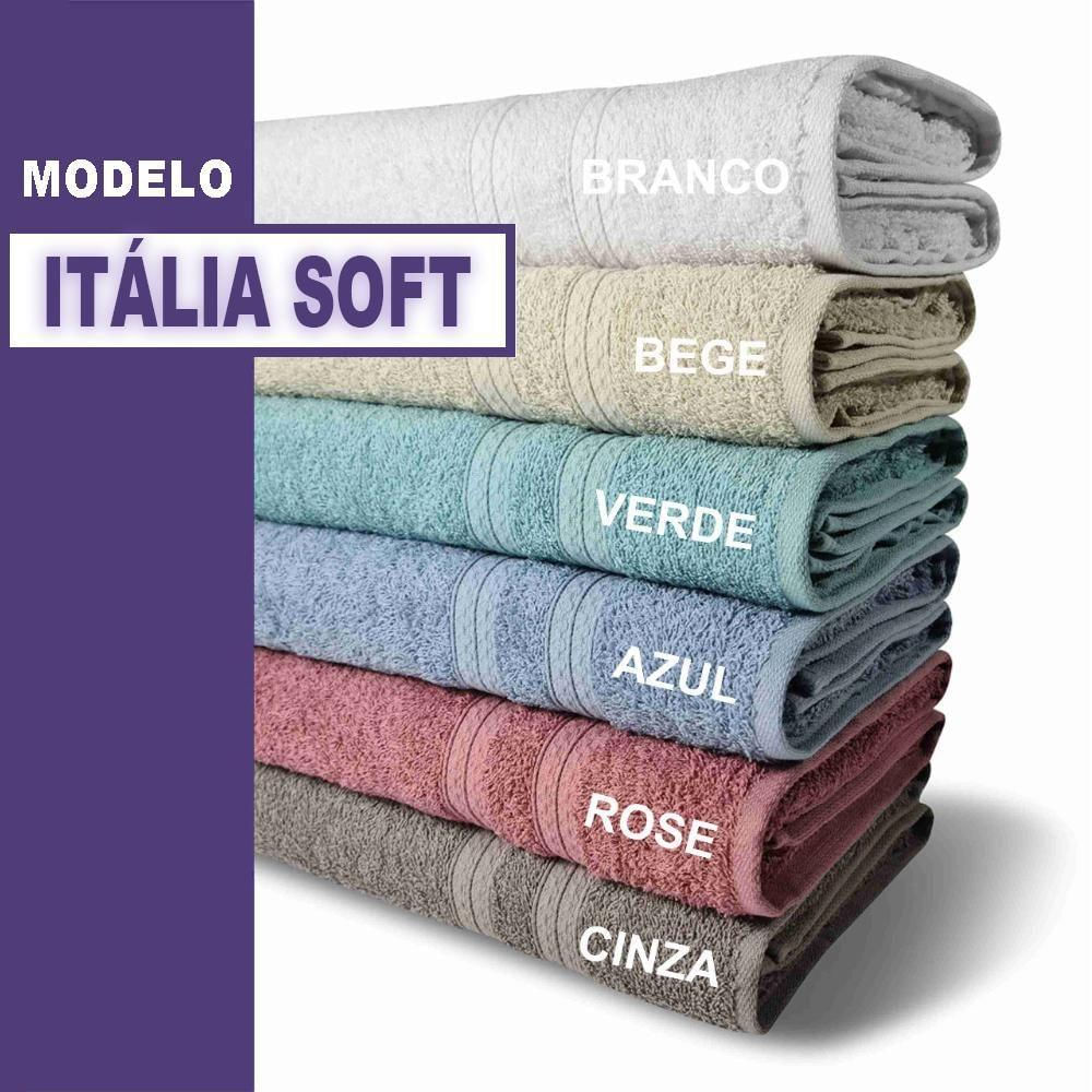 4 Toalhas Super Felpudas Grande E Grossa Algodão 80x150 Itália Soft Beka Verde Verde