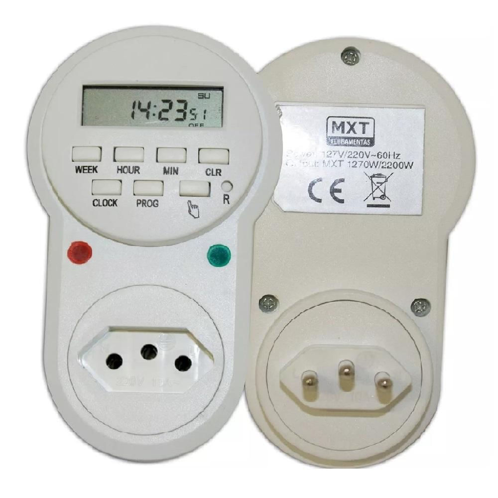Timer Digital Temporizador Ideal Para Ligar E Desligar Aparelhos Elétricos Ou Eletrônicos